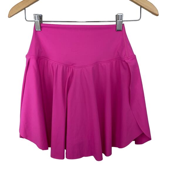 Halara Airy Crossover Side Pocket 2-in-1 Cool Touch Tennis Skirt Pink Sz S (4/6) - Picture 3 of 9
